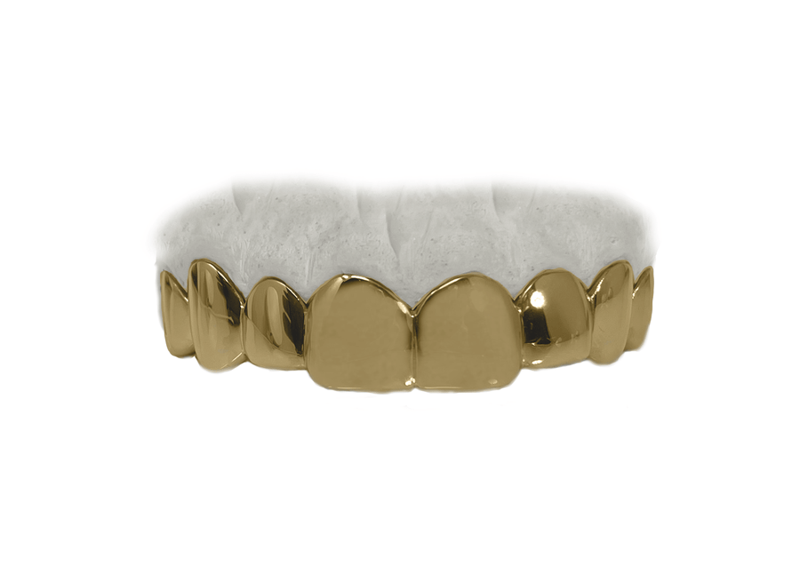 Top 8 Grillz Yellow Gold 10K