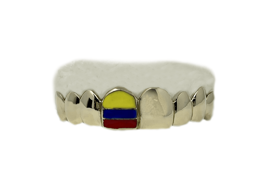 Top 8 Grillz with Columbia Enamel Flag