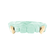 Custom Fang Grillz Yellow Gold 18K